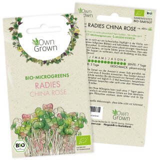 BIO Microgreens Radies China Rose