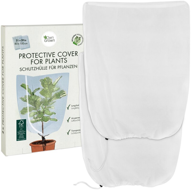 CJBIN Winterschutz für Pflanzen, 120×180cm Frostschutzhüllen für